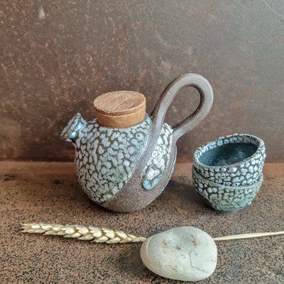 Crackle Teapot Set for Two