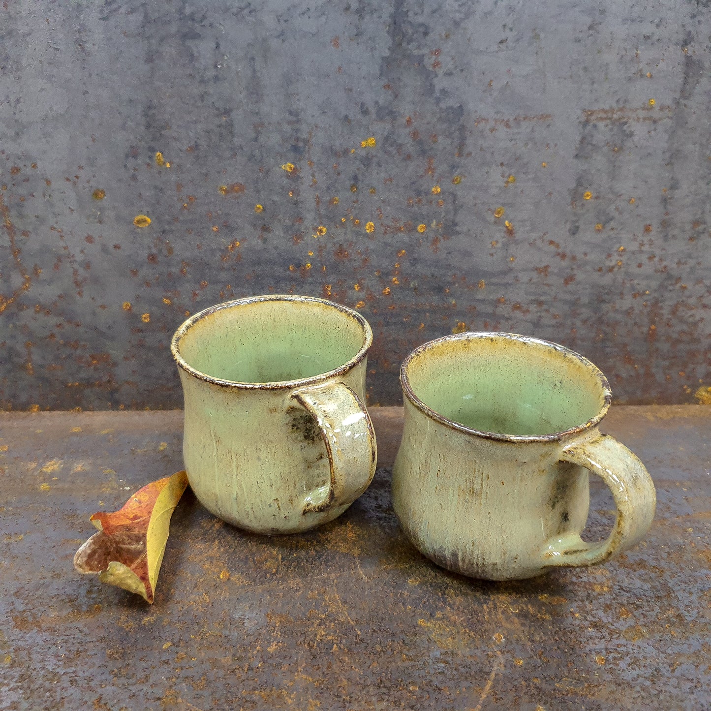 Pear Green Espresso mugs