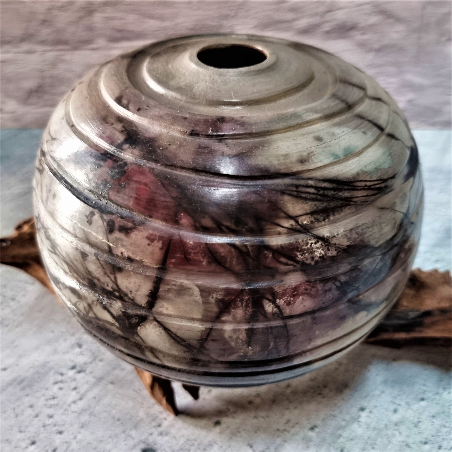 Snail's Shell: Pit-fired Vase
