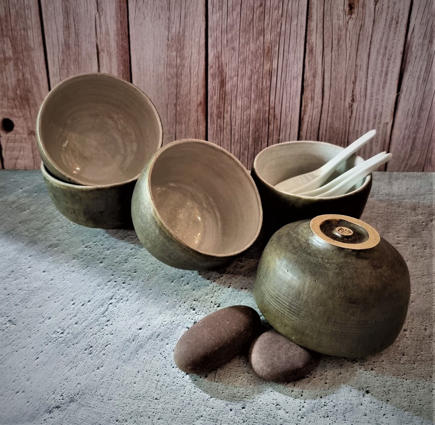 Perfect5 Rustic Rice Bowls (chopsticks and rests included)