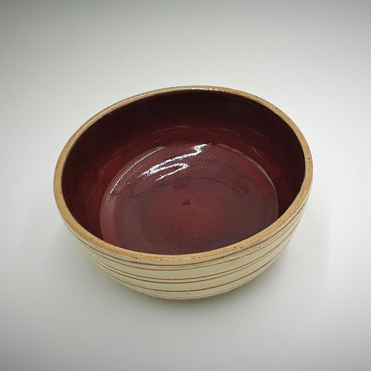 Red Oval Large Serving Bowl