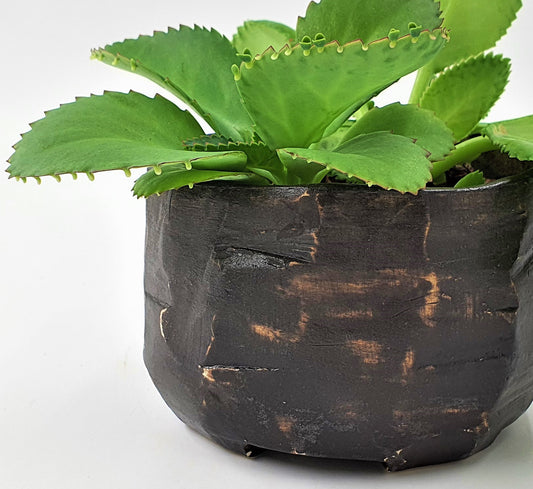 Black Rock Planter Pot